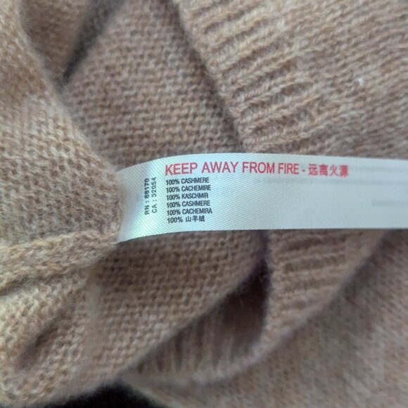 Free People Intimately 100% Cashmere BB Tee Size Small Oatmeal - Picture 5 of 8